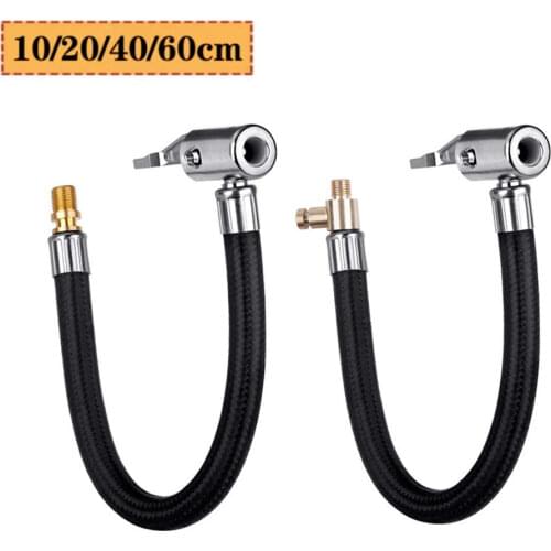10-60cm Vehicle Air Pump Extension Tube Motorcycle Tire Inflator Hose Connection Quick Inflation Chuck Noninflatable
