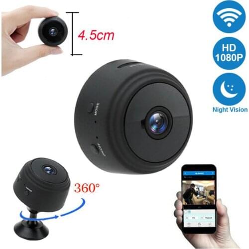 NEW Mini Wifi IP Camera HD 1080P Wireless Indoor Camera Nightvision Two Way Audio Baby Monitor Home Security P2P Camera WiFi A9