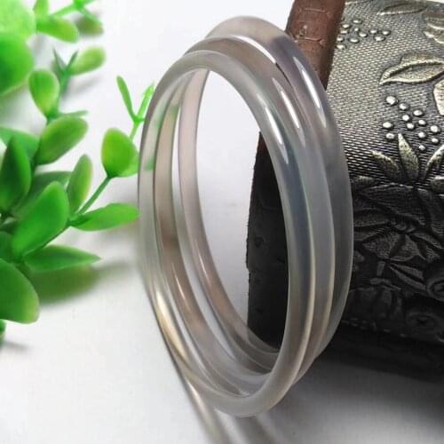 Koraba Natural Gray Chalcedony Bracelet Bangle Jewelry Gift for Woman