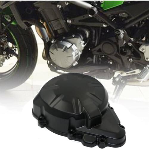 Black Left Stator Engine Cover Crank Case For Kawasaki Z900 Z 900 ABS 2017 2018 2019 Aftermarket Free Shipping Motorcycle Parts