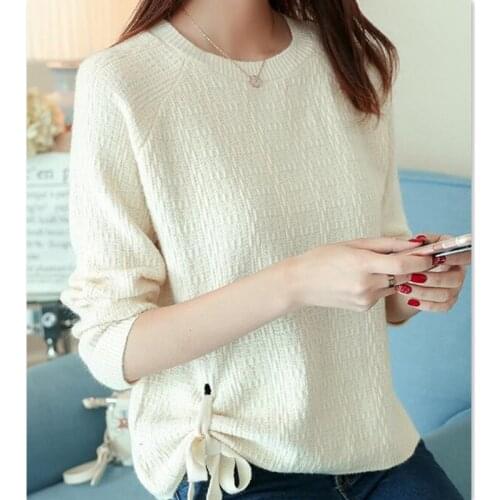 2018 New Autumn Winter Women Clothes knitting Sweaters Pollovers long sleeve casual knitwear lady warm top LX3798