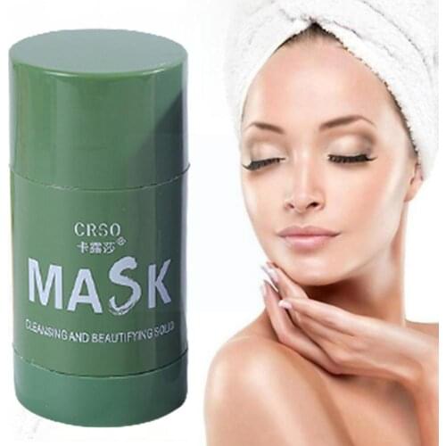Groene Thee Reinigende Hydraterende Masker Olie Controle Solide Hydraterende Aubergine Whitening Masker Acne En R9L9