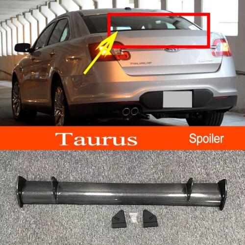 Taurus Real Carbon Fiber GT-style Car-styling Sporty Rear Trunk Wing Spoiler for Ford Taurus Sedan