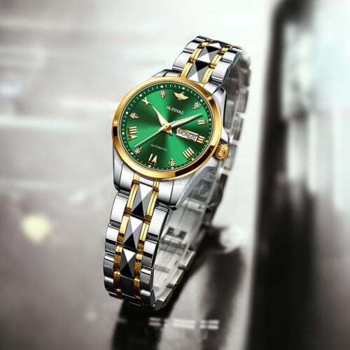 OUPINKE New Fashion Luxury Brand Women Mechanical Watch Female Clock Automatic Mechanical Watches For Women Montre Femme Gifts