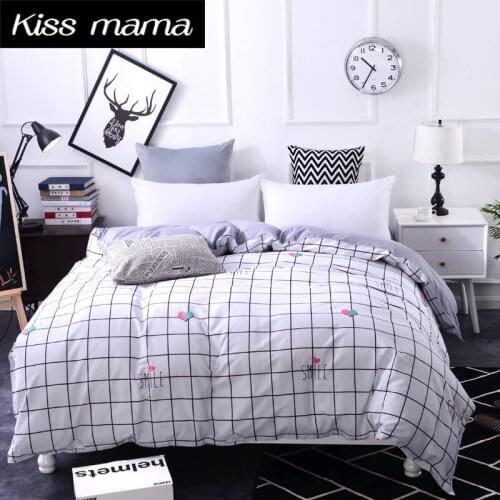 100% Cotton Duvet Cover Customized Size Quilt Cover King/Queen/Twin/Single White Bedding