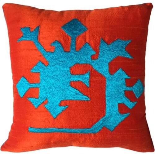 Cushion Home Decor 100 Silk Ornamental Handmade Embroidered Design Award Winner Turkey Anatolian Motifs Decoration Pillow
