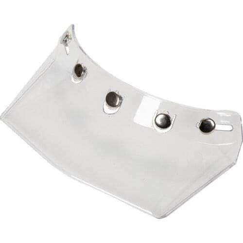 D7YA Professional UV Protection Shield Lens Retro Bicycle Motorbike Helmet Visor Peak with 5 Snaps Sun Shade Protector