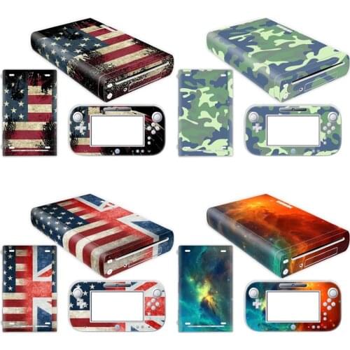 PVC printing skin vinyl stickers for wii u console and controller