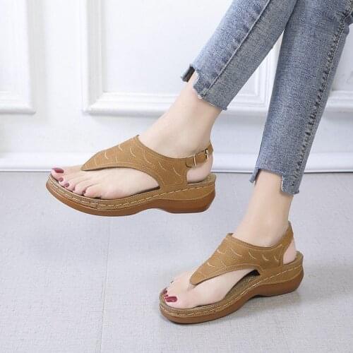 Women Sandals 2021 Fashion Wedges Shoes For Women Slippers Summer Shoes With Heels Sandals Flip Flops Women Beach Casual Shoes