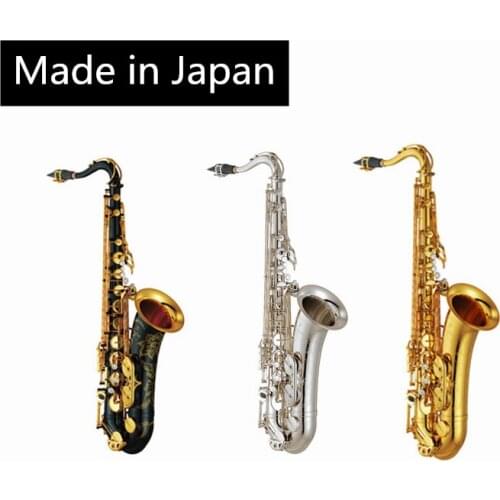 Made in Japan 875 tenor flat B Saxophone Gold lacquer Saxophone Tenor falling E Sax silver keys tenor saxphone Package mail