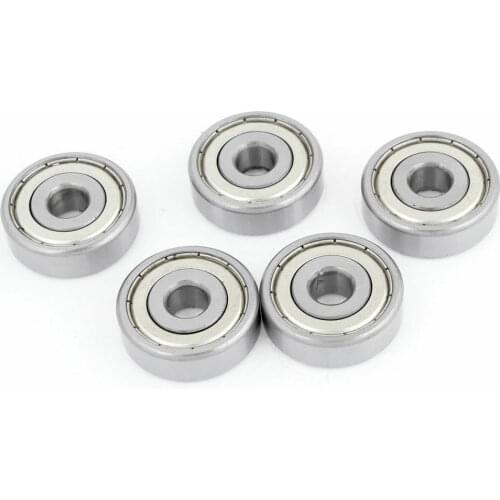 5 Pcs 10x35x10mm Double Shielded 6300Z Deep Groove Ball Bearing