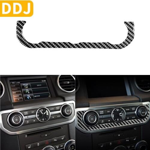 For Land Rover Discovery 4 LR4 D4 HSE GS XS Carbon Interior Accessories Car Clock Watch Music Control Panel Modified Sticker