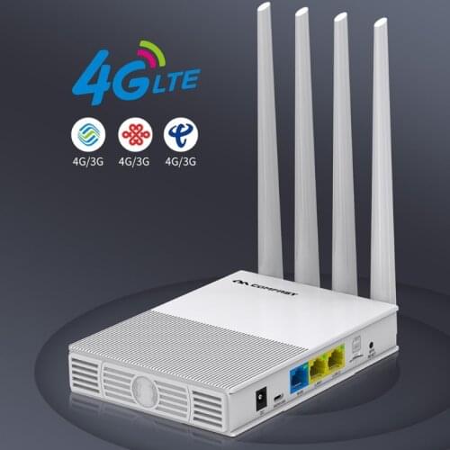 COMFAST E3 4G LTE 2.4GHz WiFi Router 4 Antennas SIM Card Wireless Extender R2LB