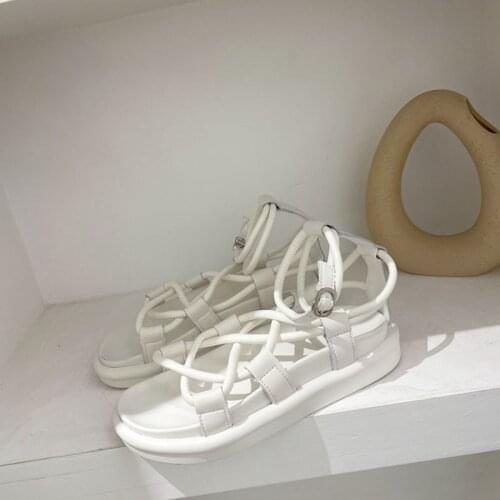 Straw Rope Corded Women Flat Sandals Rope Greek Sandals Bohemian Gift for Women Gladiator Rome Shoes Options Beach Casual Style