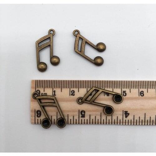18 pcs Hot Faishion Music note charm Pendants for DIY Handmade necklace earring bracelet Jewelry Making