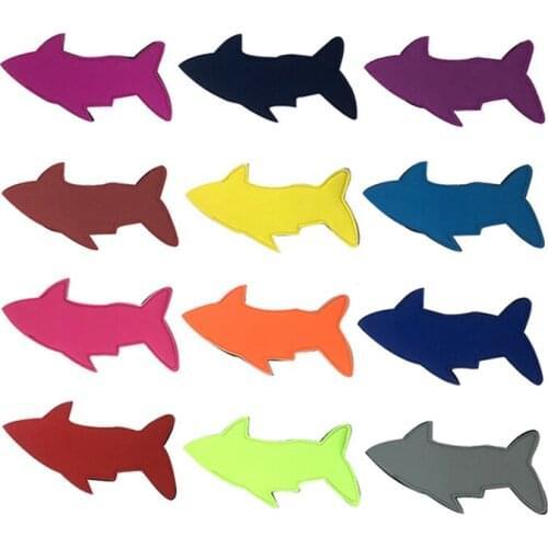 200Pcs/Lot Fast Shipping Wholesale Blanks Shark Tail Popsicle Holders Neoprene Popsicle Sleeves Ice Cooler Case Wholesale
