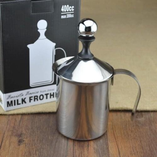 400mlJIMISI double mesh milk frother /milk cream maaker ,stainless stell material,the promotion price for you