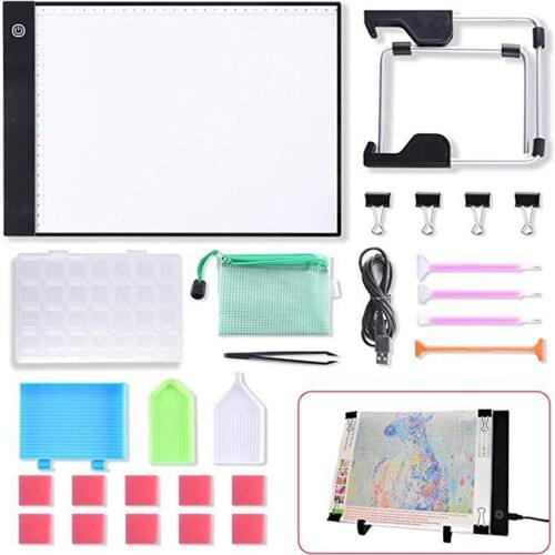 A4 Diamond Painting LED Light Board DIY 5D Diamond Embroidery Light Pad Holder Kit