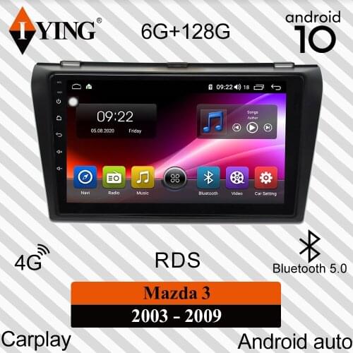 IYING For Mazda 3 1 2 BK 2003 - 2009 Car Radio Multimedia Video Player Navigation GPS Carplay DSP Android 10 No 2din 2 din dvd