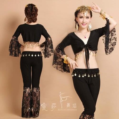 Bellydance Costumes Lace Belly Dance Costume Set For Women Sexy belly dancing outfits Costume Tango Latin Salsa Stage Vestido
