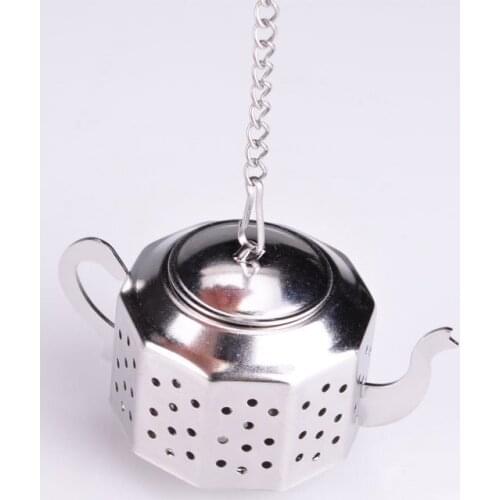 Free shipping! Octagonal Water Bottle/Kettle Shape Tea Set-Stainless Steel Tea Device- Strainer-Ball- Tea Bag for filtering