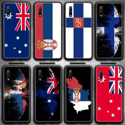 Serbia Australia Finland flag Phone Case For Huawei Nova 6se 7 7pro 7se honor 7A 8A 7C 9C Play