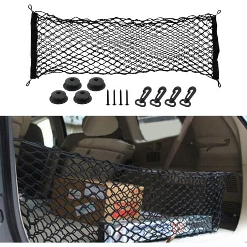 Double-layer Rear Trunk Mesh Stretchable Cargo Organizer Net Bag Storage Pocket, Envelope Style
