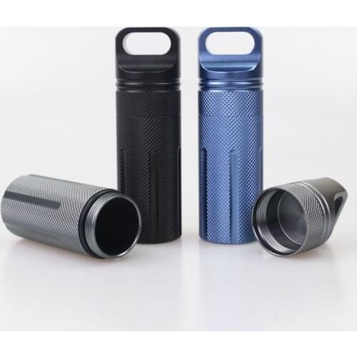H1128 Outdoor Multi-function U disk waterproof sealed warehouse Aluminum alloy First aid pill bottle Sealed cans EDC