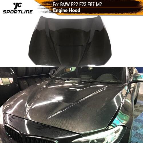 Carbon Fiber Engine Cover Hood Bonnet for BMW 2 Series F22 F23 F87 M2 M2C 2014 - 2019 Carbon Fiber Engine Cover Hood Bonnet