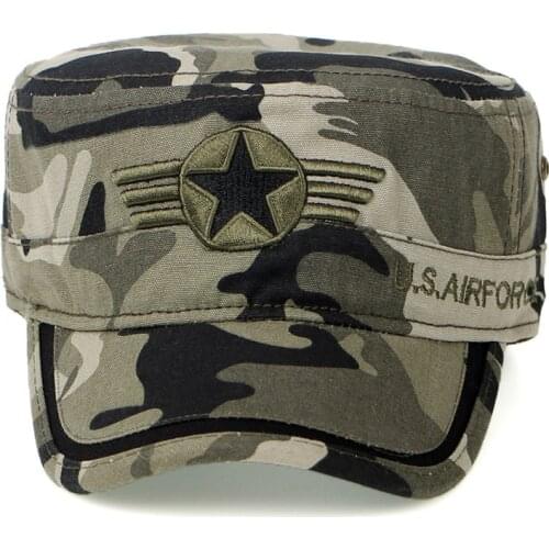 Camouflage Cap Flat Top Military Caps Men Summer 2020 Cotton Baseball Cap Women Army Dad Hat Snapback militar Bone Male