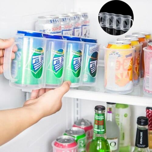 Fridge Canned Drink Storage Box Kitchen Bar Accessories Canned Beverage Organizer Space-saving Organizer for Canned Drink