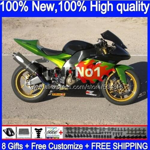Body For KAWASAKI ZX 1000 CC ZX 10 R ZX1000CC ZX10R 04 05 Light green 71MC.57 ZX 10R 1000CC ZX-10R 2004 2005 04 05 Fairing