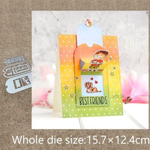 New Design Craft Metal stencil mold Cutting Dies slide pull card decoration scrapbook die cuts Album Paper Card Craft Embossing