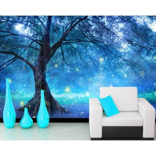 Papel de parede Fantasy forest landscape 3d wallpaper,living room tv wall bedroom wall papers home deocr cafe bar mural