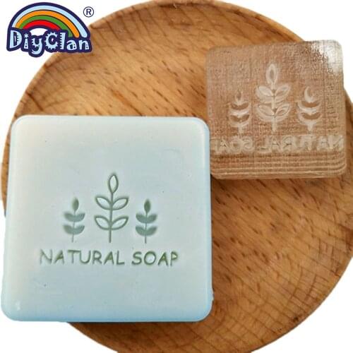 Olive Branch Natural Soap Making Diy Transparent Resin Handmade Clear Stamps Dies With Handle Custom Pattern Transfer Chapter