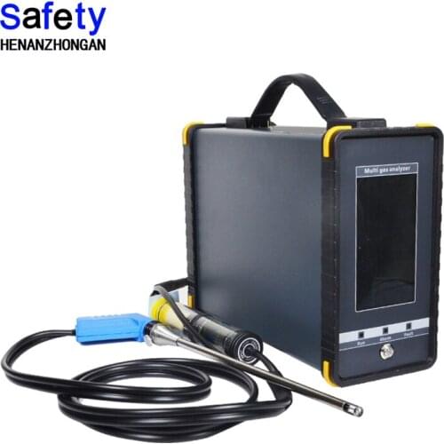 Portable flue gas analyzer co, nox, o2 h2s gas detector