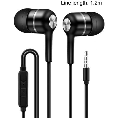 M2S Wired Earphone Universal 3.5mm Sports In-ear Earbuds Headset Earplug Gaming Headset Wired Earbuds Earphones with Mic