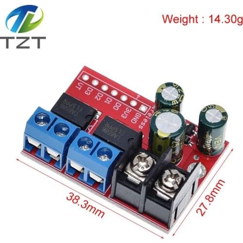 H Bridge Remote Control 5A 3V-14V Dual DC Motor Drive Module Voltage Reverse PWM Speed Regulation Double Super L298N 5AD