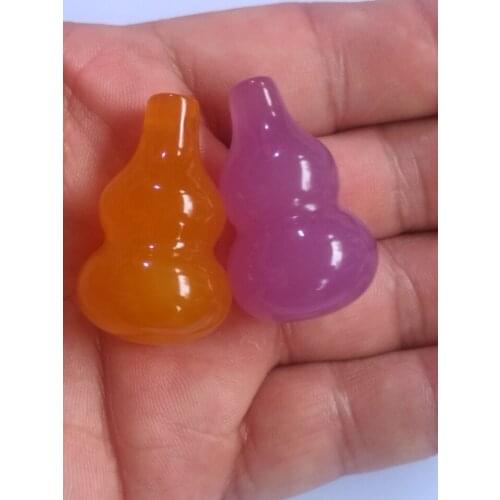 Pink White yellow black Chalcedony Carved Pendant Leaves Pendant DIY For Women Fashion Romantic Jadeites Jewelry