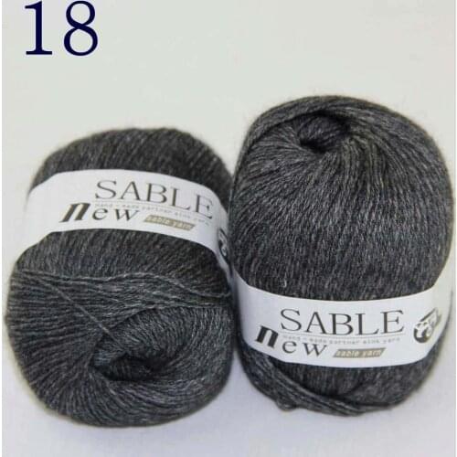 Sale 2*50gr Super Soft Pure Sable Cashmere Wrap Shawls Hand Knit Wool Crochet Yarn 243-18 Dim Gray