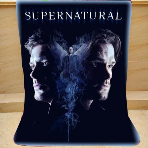 Supernatural Coral Fleece Blankets on Bed/Sofa throw Plush kids Sleeping Cover Bedding Throws Bedsheet for Valentines Day gift
