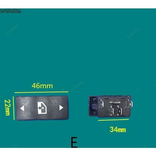 Universal modified car glass lifter switch window button switch power window lift switch up and down button CD50 Q04