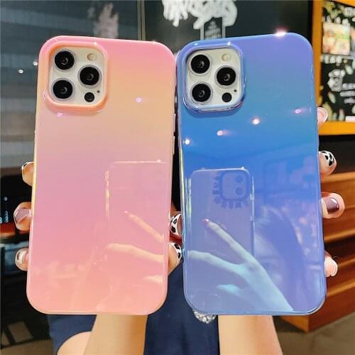 Moskado Colorful Solid Color Phone Case For iPhone 11 Mini 12 Pro Max X XR XS Max 7 8 7Plus Silicone TPU Camera Back Case Cover