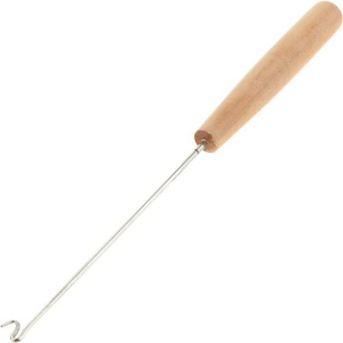 1 Piece Piano Trampoline Spring Pull Tool Wood Handle for Piano Adjustment