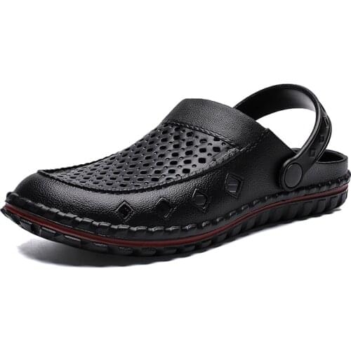 2021 Summer Beach Slippers Casual Slides Men Sea Clogs Sandals Mules Flip Flops Boy Flat Platform Shoes Light Soft Masculina