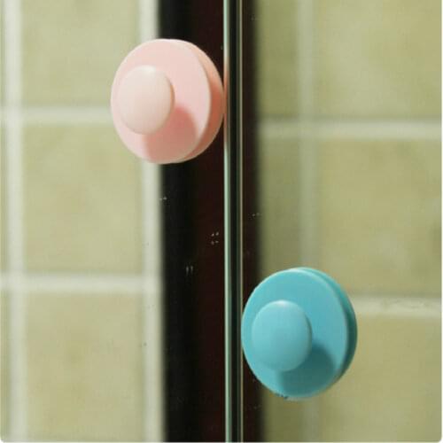 3pcs/set Double Self-adhesive Safety Bath Door Handle Cabinet Knobs Furniture Handles Pull Cabinet Door Drawer Accessory