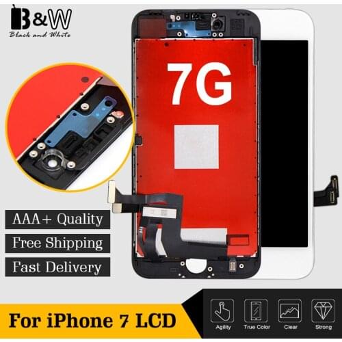 100 PCS/LOT 100% Top Quality 4.7 Replacement For iPhone 7 LCD with Digitizer Assembly with 3D Touch Screen Free DHL Shipping