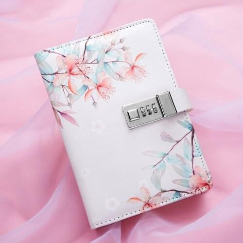 32K Password Lock Diary DIY Agendas Planner Organizer Notebook and Journal Binder Korean Notepad Personal Travel Note Book 2020