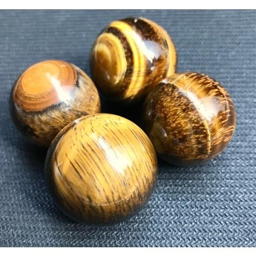 4pcs drop shipping tiger eye Crystal gemstone sphere meditation reiki healing rock crystal polished tiger eye ball as gift