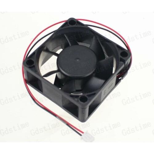 50 Pieces Gdstime DC 12V 6025 Black Plastic Brusless Cooling Fan 60x60x25mm 60mm x 25mm 6cm